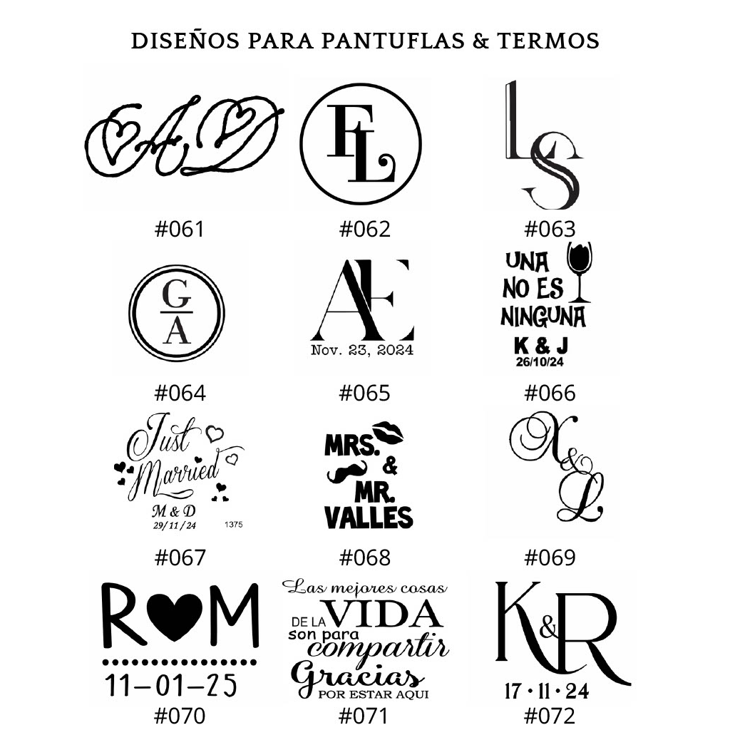 Pantuflas para Boda Personalizadas Toalla