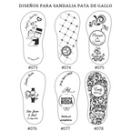 Sandalia Pata Gallo para boda – original y única