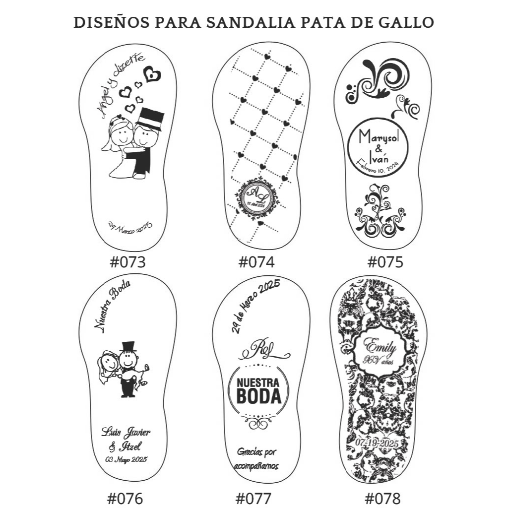 Sandalia Pata Gallo para boda – original y única