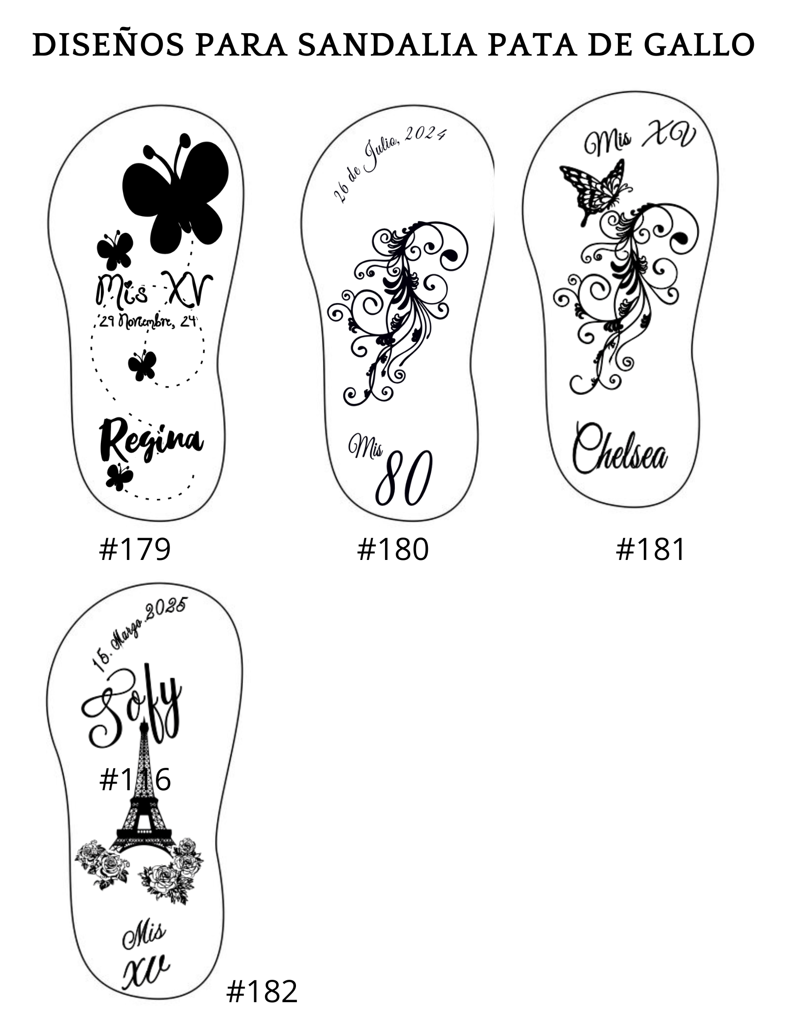 Sandalia Personalizada para XV Años Pata Gallo