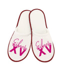 Pantuflas tipo toalla personalizadas para XV años