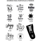 Pantuflas tipo toalla personalizadas para XV años