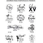 Pantuflas tipo toalla personalizadas para XV años
