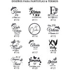 Pantuflas tipo toalla personalizadas para XV años